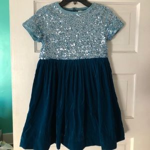 Mini Biden velvet sequin party dress